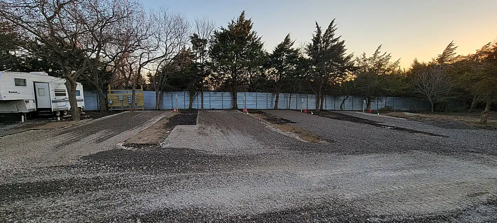 Pads taking shape with durable rock base
