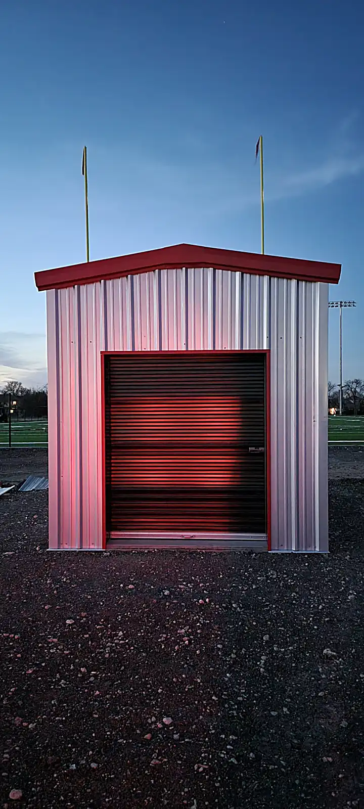 Secure equipment storage structure