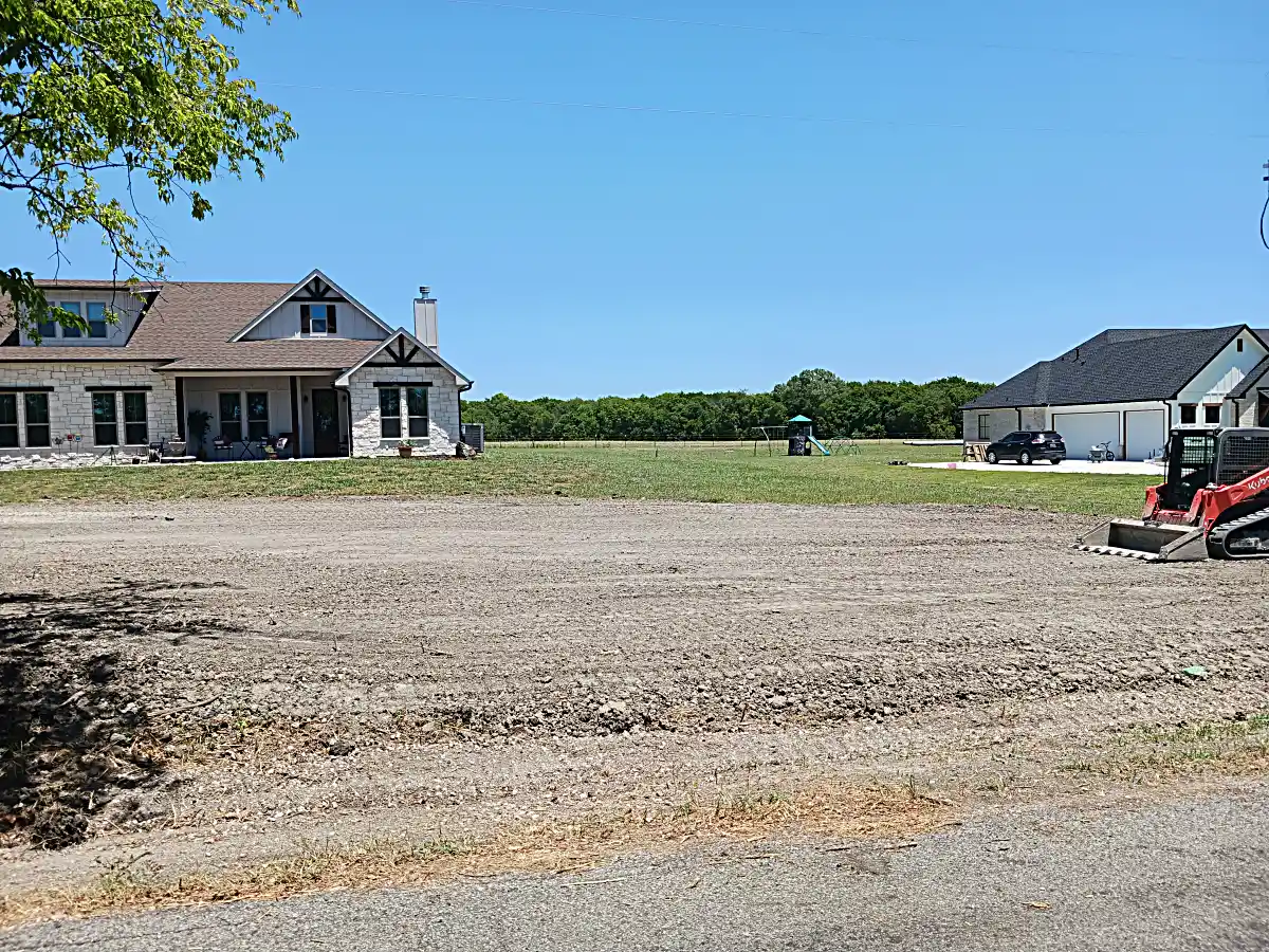 Earth moving and targeted land grading for runoff