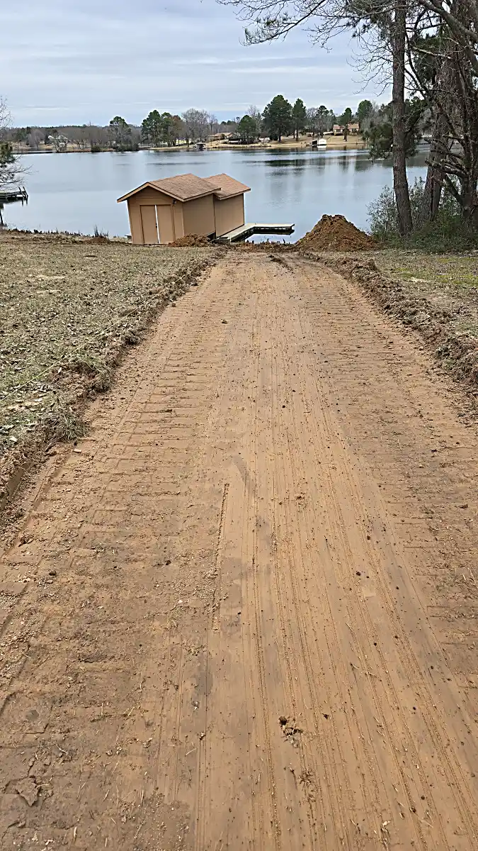 Complete homesite structural pad base leveling