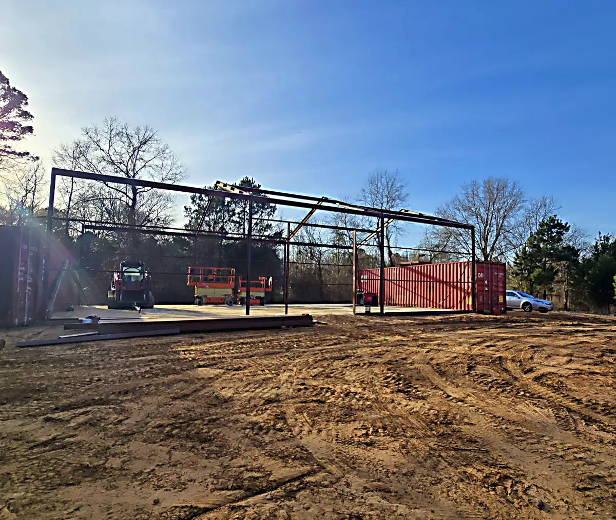 Complete metal building 40x60 view