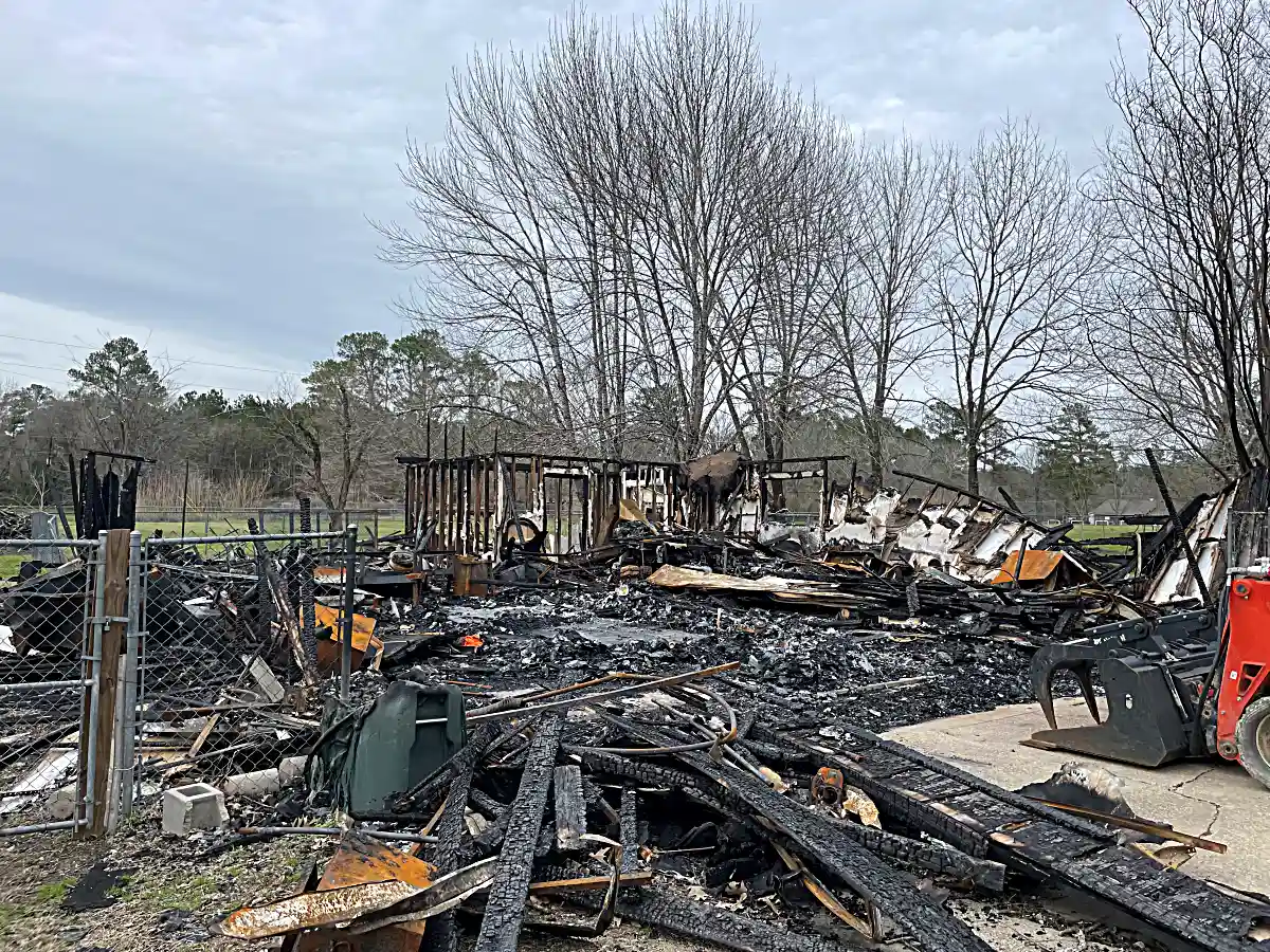 Scraping and cleaning site after building demolition